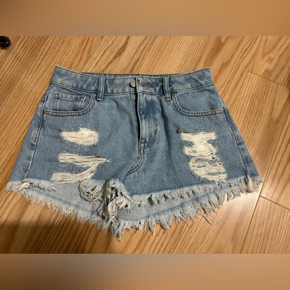 Pacsun high rise festival Jean shorts size 25